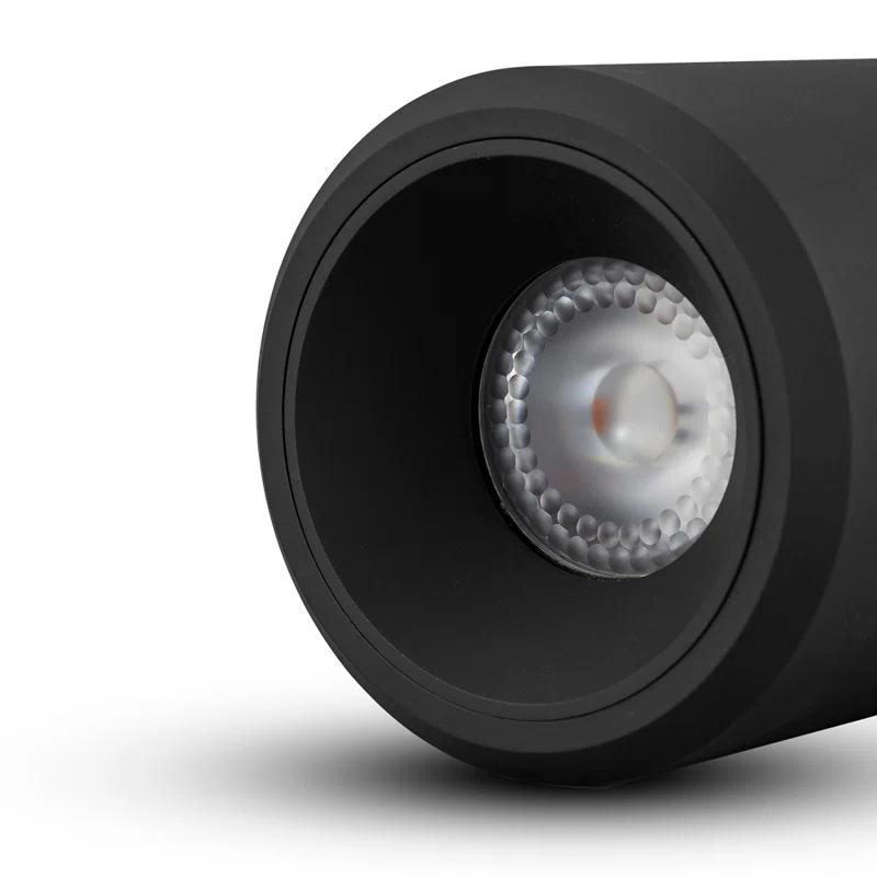 Node 3.5-in Round Integrated LED ETL Certified Surface Mounted Downlight, Beam Angle 33, Black