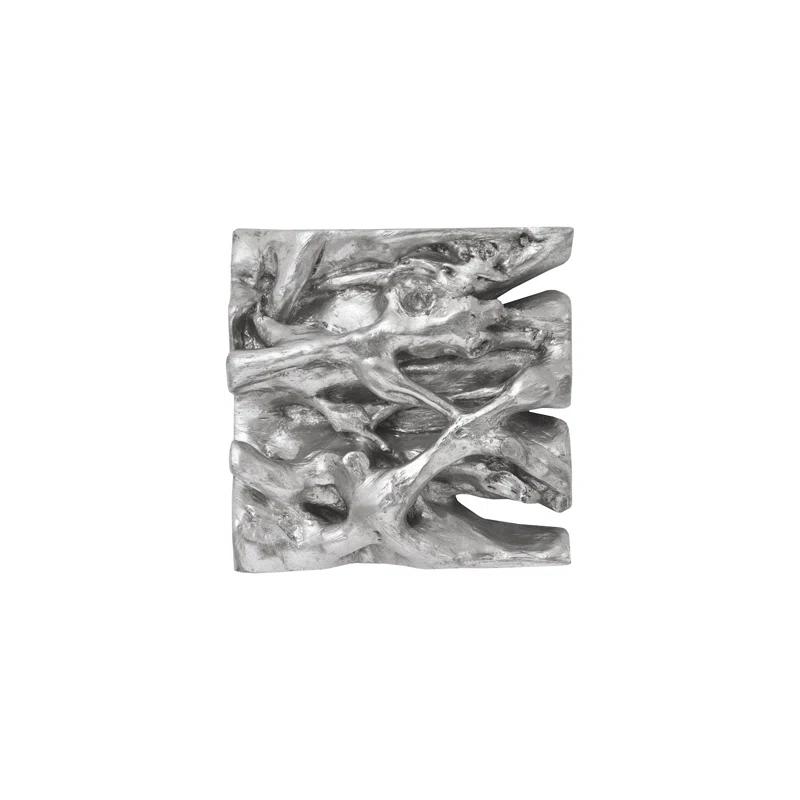 Silver Leaf Cast Naturals Square Root Composite Wall Tile