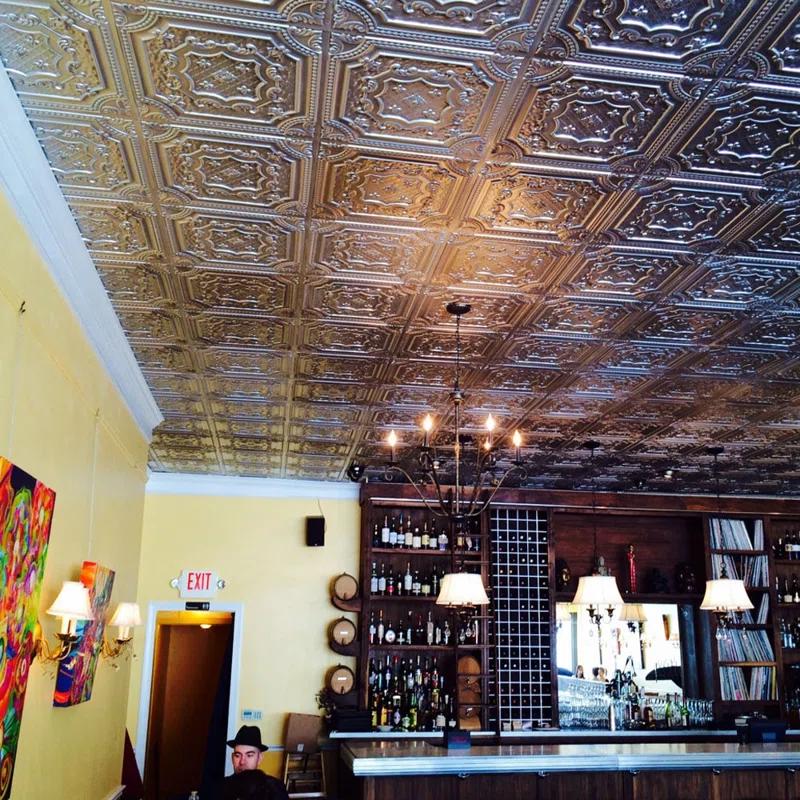 FromPlainToBeautifulInHours Elizabethan Shield 2 Ft. X 2 Ft. Drop-In Or Glue-Up PVC Ceiling Tile (Set of 25)