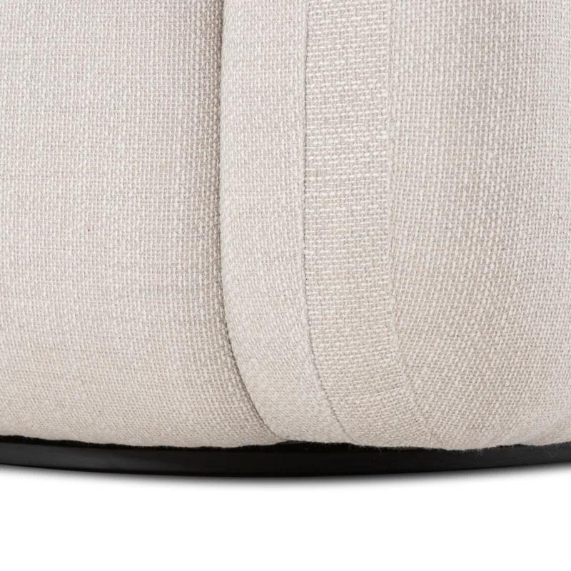 Nara 35.5'' Luxurious Brown Swivel Armchair with Soft Upholstery