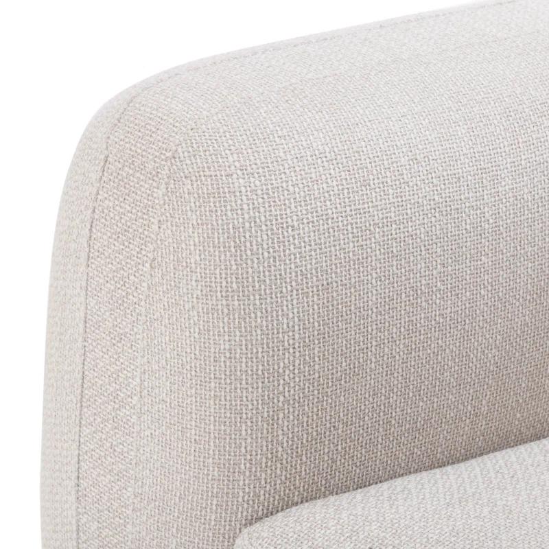 Nara 35.5'' Luxurious Brown Swivel Armchair with Soft Upholstery