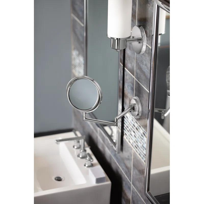 Sleek Modern 8" Widespread Black Chrome Bathroom Faucet with Drain