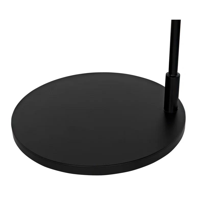 Noir Swan 74'' Matte Black Traditional Floor Lamp