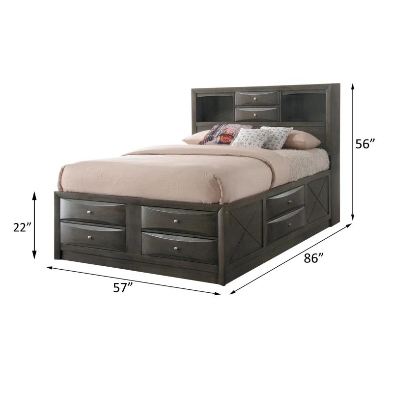 Wildon Home® Elyne Bookcase Storage Bed