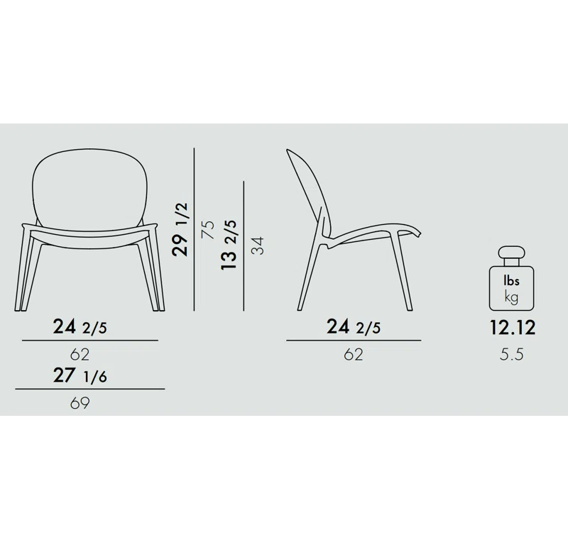 Be Bop Modern Outdoor-Indoor Gray Polypropylene Dining Chair