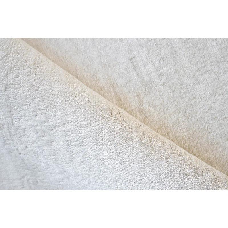 Elegance Ivory Hand-Loomed Viscose 8' x 10' Area Rug