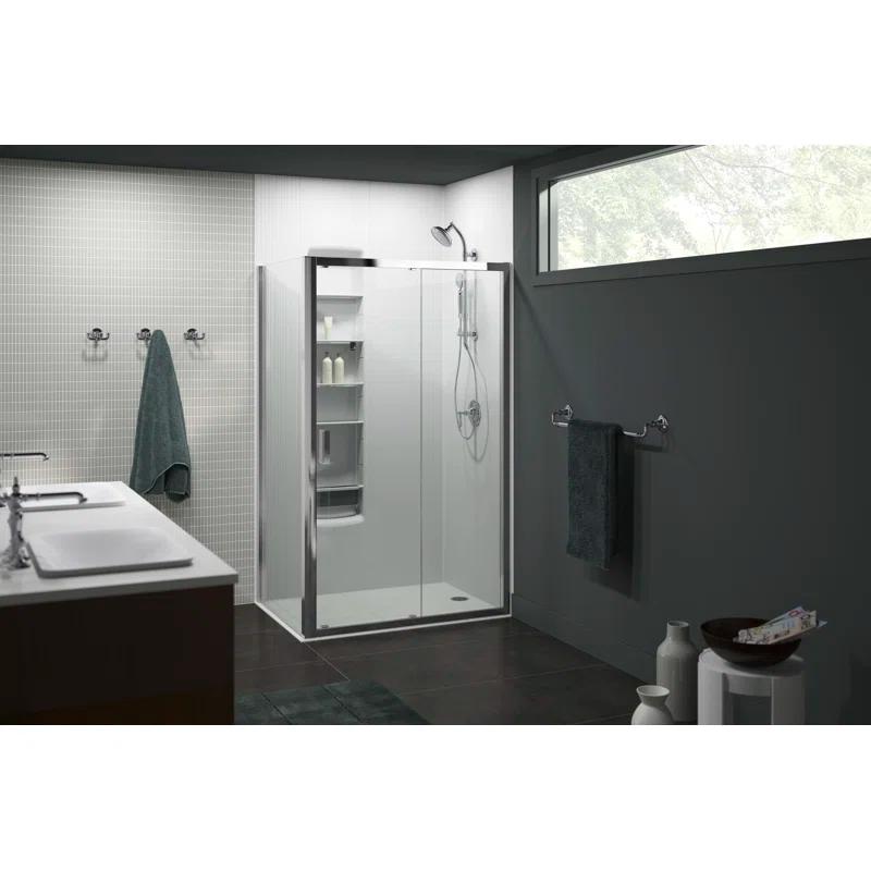 Hydrorail-S Brushed Nickel Adjustable Shower System with Aeration