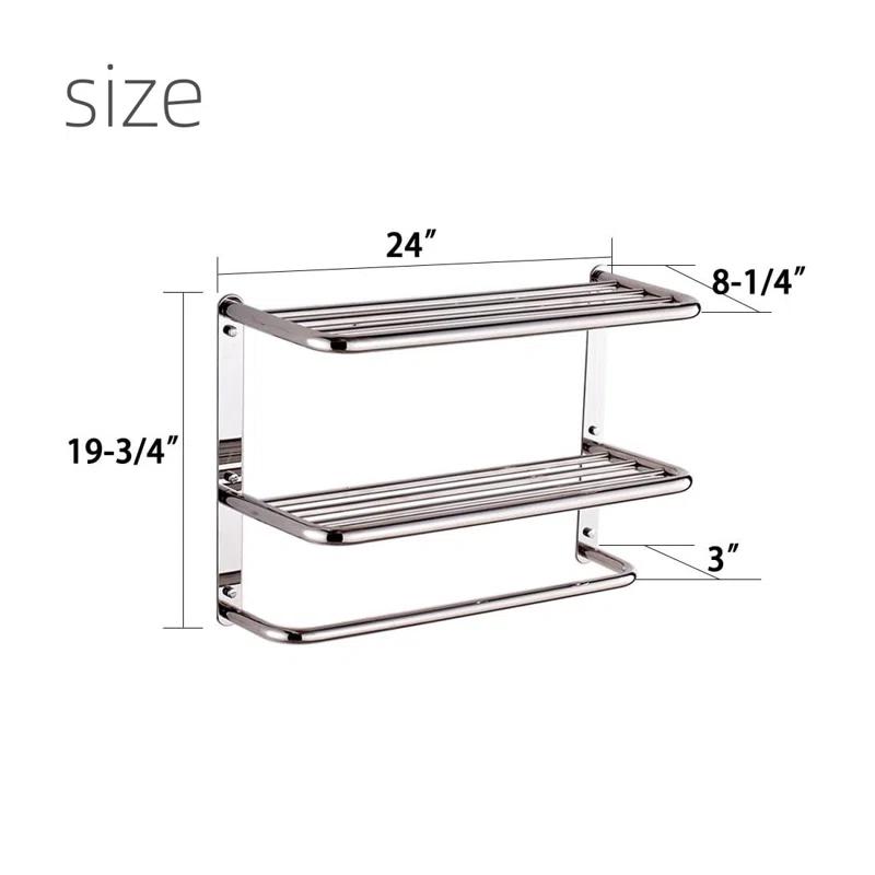 3 Wall Mounted Required Towel Rack