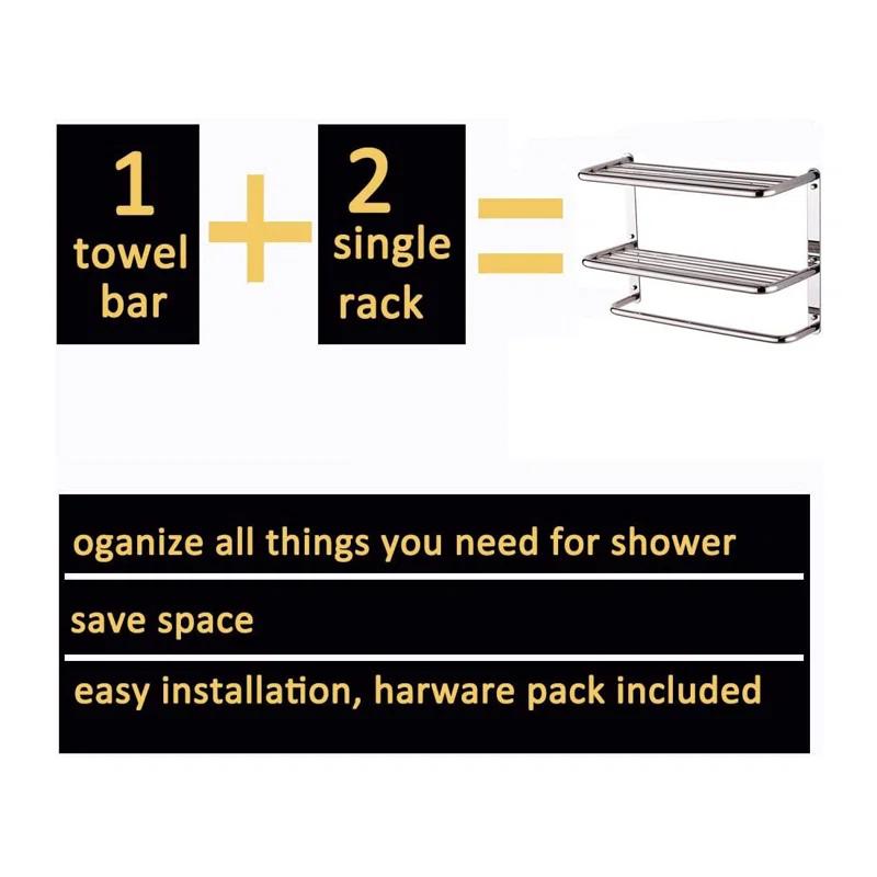 3 Wall Mounted Required Towel Rack