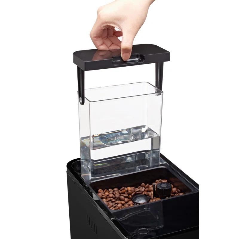 Elite Infinite Black 17.5" Automatic Espresso Machine with Grinder