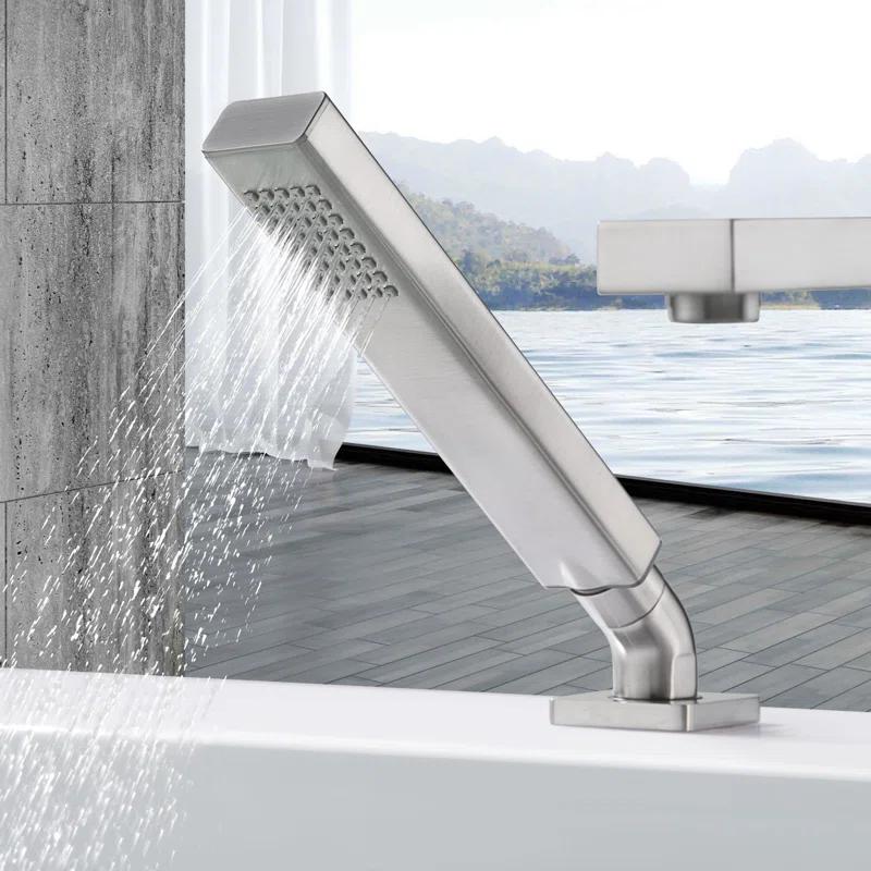 Ultra Faucets Rift 1 Handle Bathroom Roman Tub Faucet UF65843