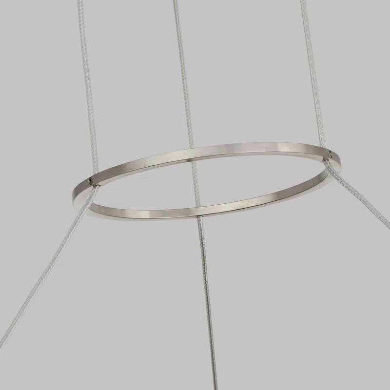 Medieval Twinkle 48" LED Chandelier in Satin Nickel