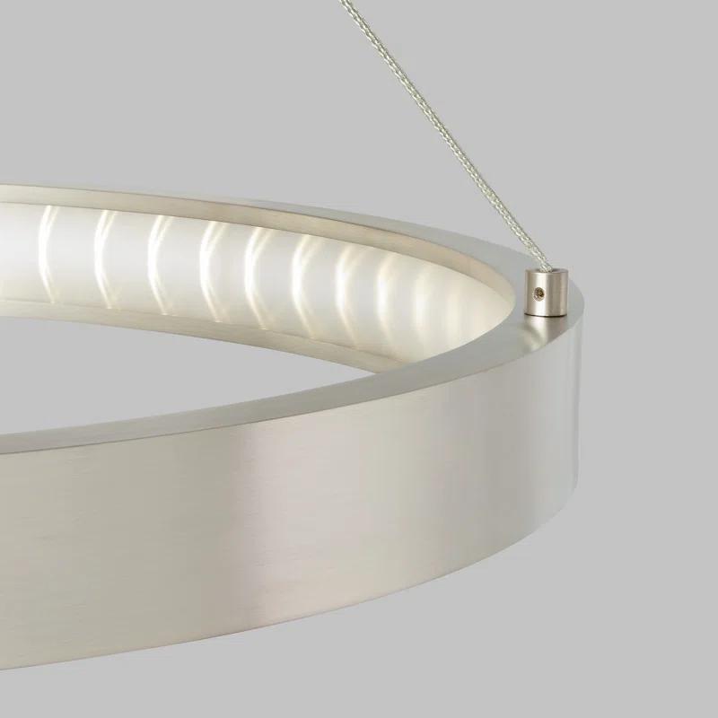 Medieval Twinkle 48" LED Chandelier in Satin Nickel