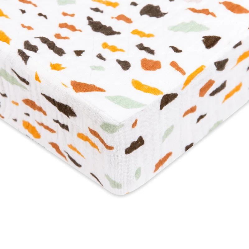 babyletto Terrazzo Quilted Muslin Changing Pad Cover