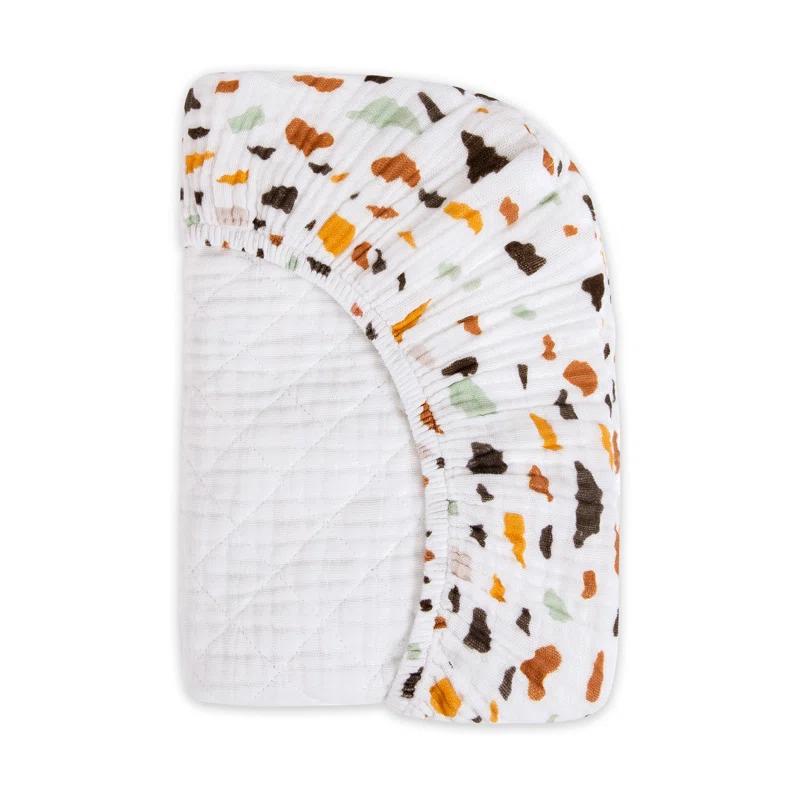 babyletto Terrazzo Quilted Muslin Changing Pad Cover