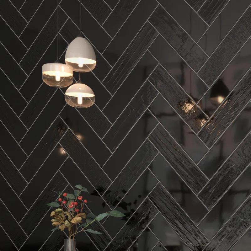 Andova Perfecto-Marvelli 4-in. x 16-in. Subway Textured Glossy Ceramic Wall Tile