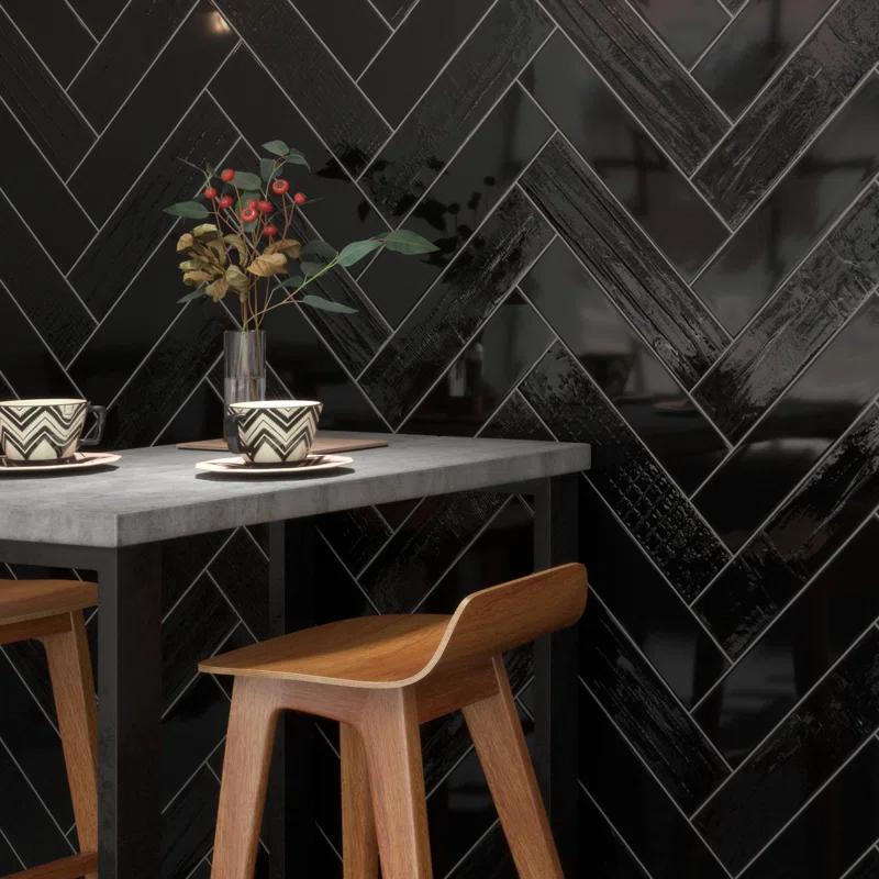 Andova Perfecto-Marvelli 4-in. x 16-in. Subway Textured Glossy Ceramic Wall Tile