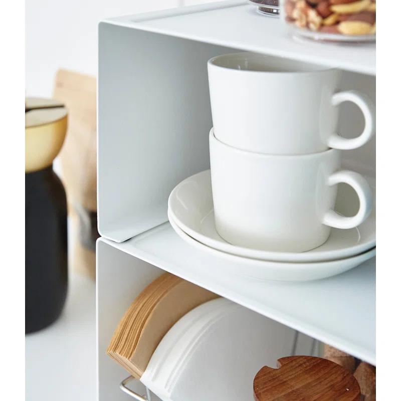Yamazaki Tower Large White Kitchen Steel Rack