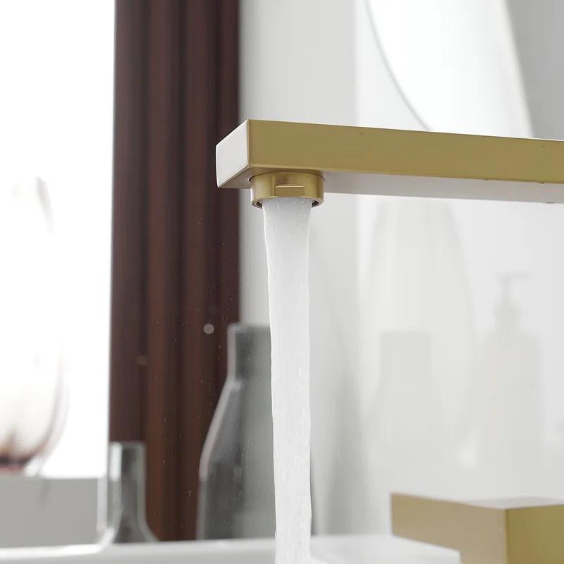 Widespread Single-handle Bathroom Faucet with Drain Assembly