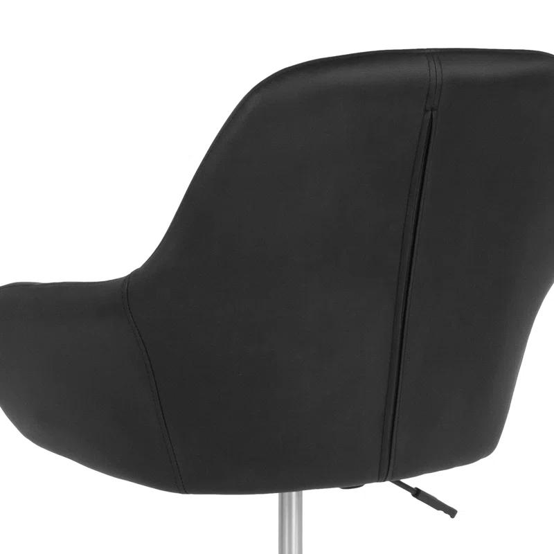 Flash Furniture Cortana Contemporary Home & Office Mid-Back LeatherSoft Upholstered Swivel Chair