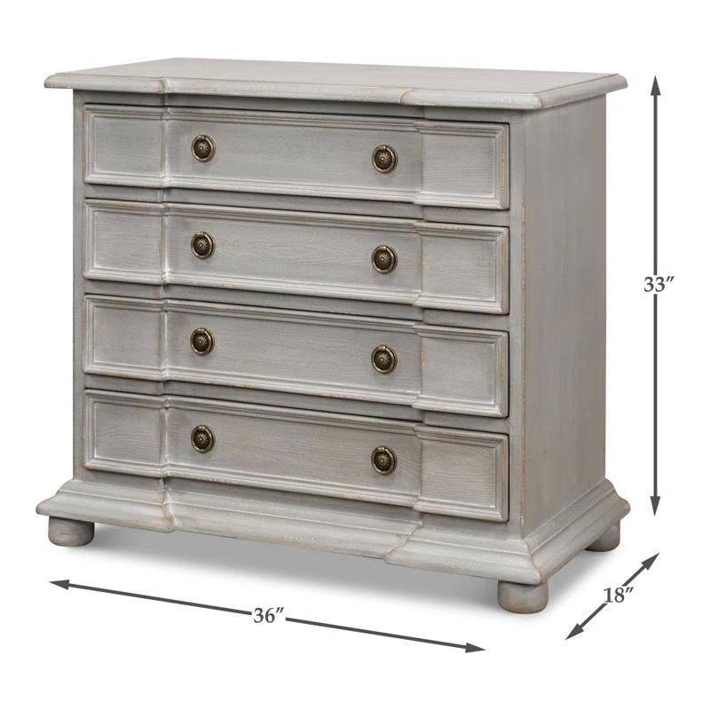 Sarreid Ltd Markey 4 Drawer Accent Chest