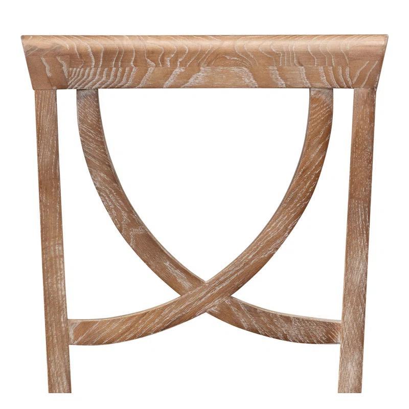 Sarreid Ltd Monet's Linen Upholstered Side Chair in Beige | Wayfair