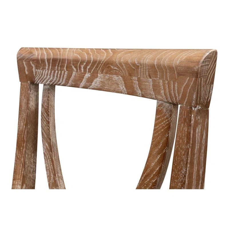 Sarreid Ltd Monet's Linen Upholstered Side Chair in Beige | Wayfair
