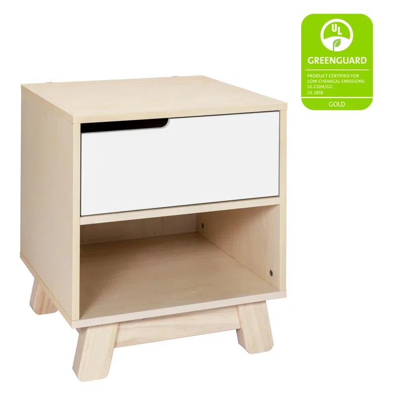 Hudson Eco-Friendly Nightstand with USB Port in Washed Natural