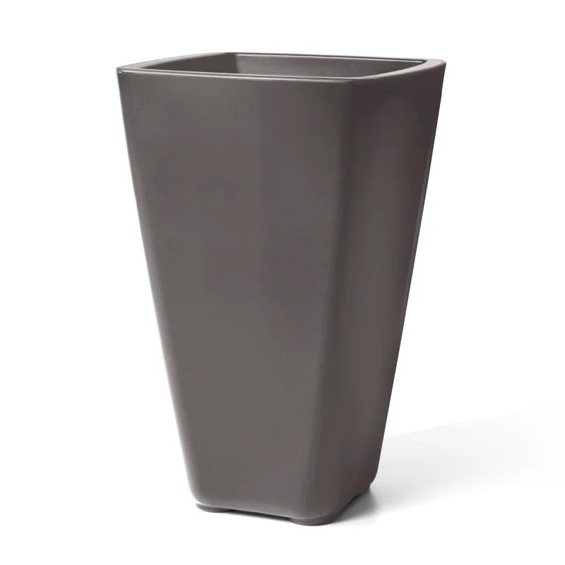 Step2 Bridgeview Square Tall Tapered Plastic Outdoor Planter & Reviews | Wayfair