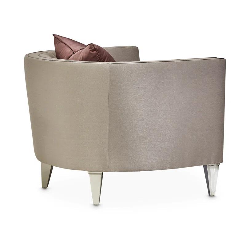Michael Amini Linea Upholstered Barrel Chair
