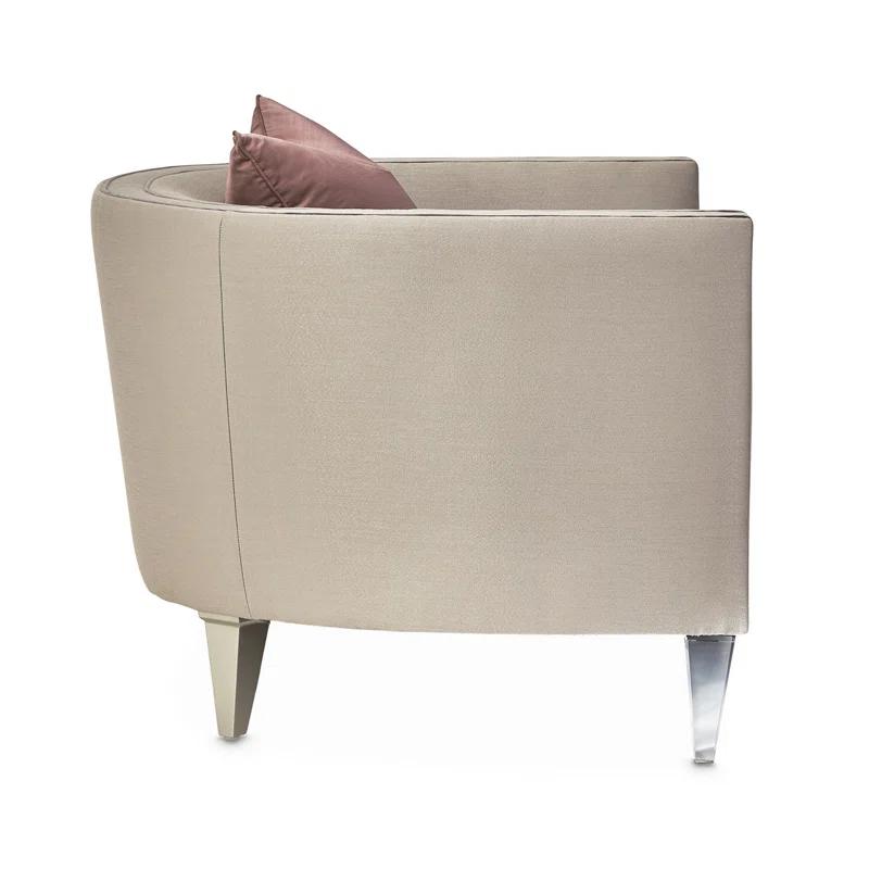 Michael Amini Linea Upholstered Barrel Chair