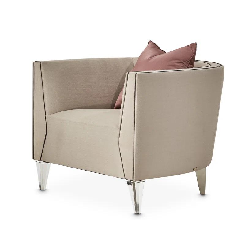 Michael Amini Linea Upholstered Barrel Chair