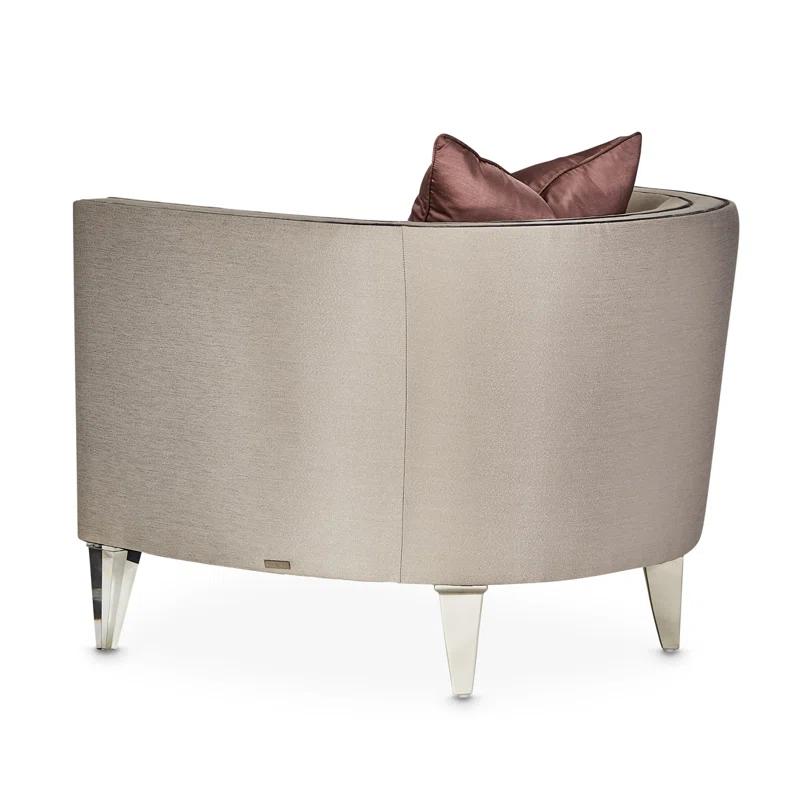 Michael Amini Linea Upholstered Barrel Chair