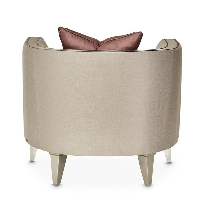 Michael Amini Linea Upholstered Barrel Chair
