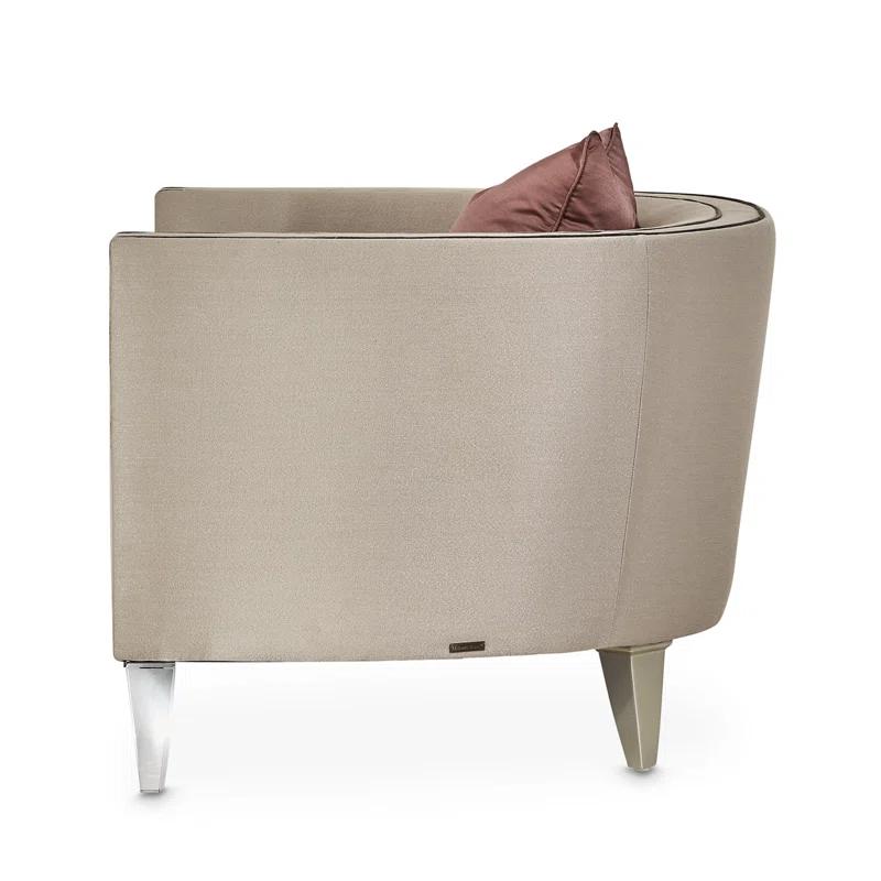 Michael Amini Linea Upholstered Barrel Chair