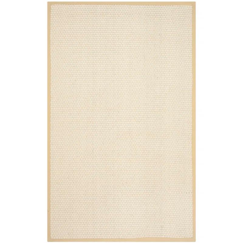 Handwoven Reversible Wool Area Rug in Sand, 9' x 12'