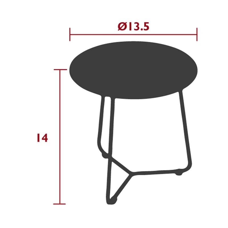 Rosemary Cocotte 13.5" Powder Coated Steel Multi-Use Side Table