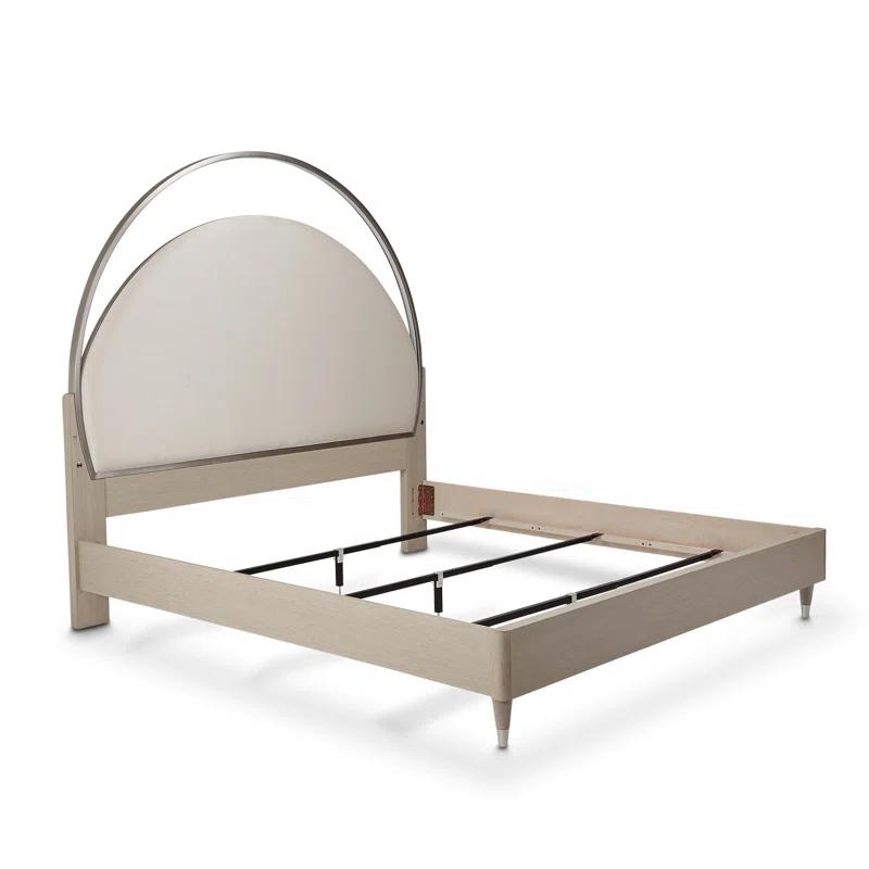 Eclipse King Size Upholstered Bed with LED Moonlight Headboard