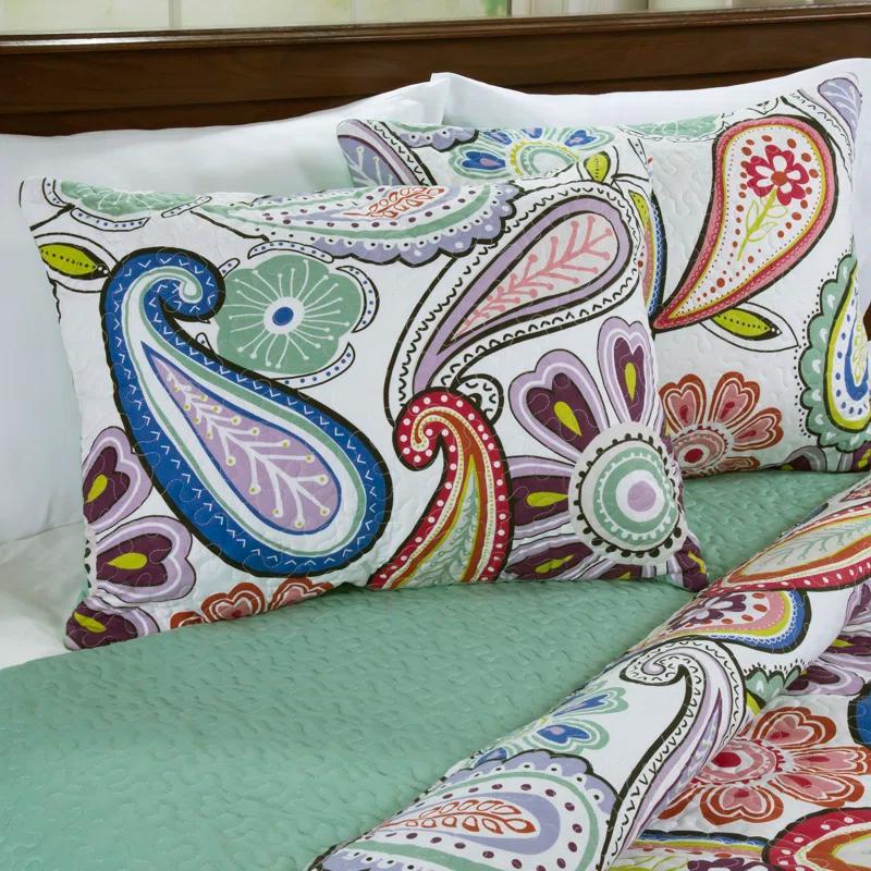 Lavish Home Quilt Set - Classic Quilt with Pillow Sham - Machine Washable Lightweight Bedding