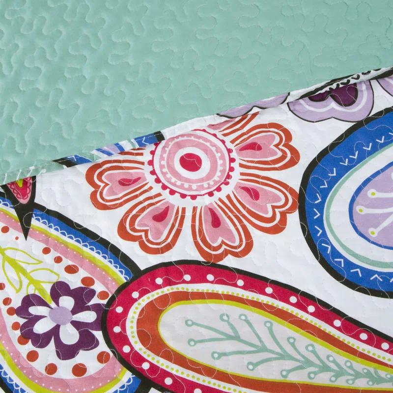 Lavish Home Quilt Set - Classic Quilt with Pillow Sham - Machine Washable Lightweight Bedding