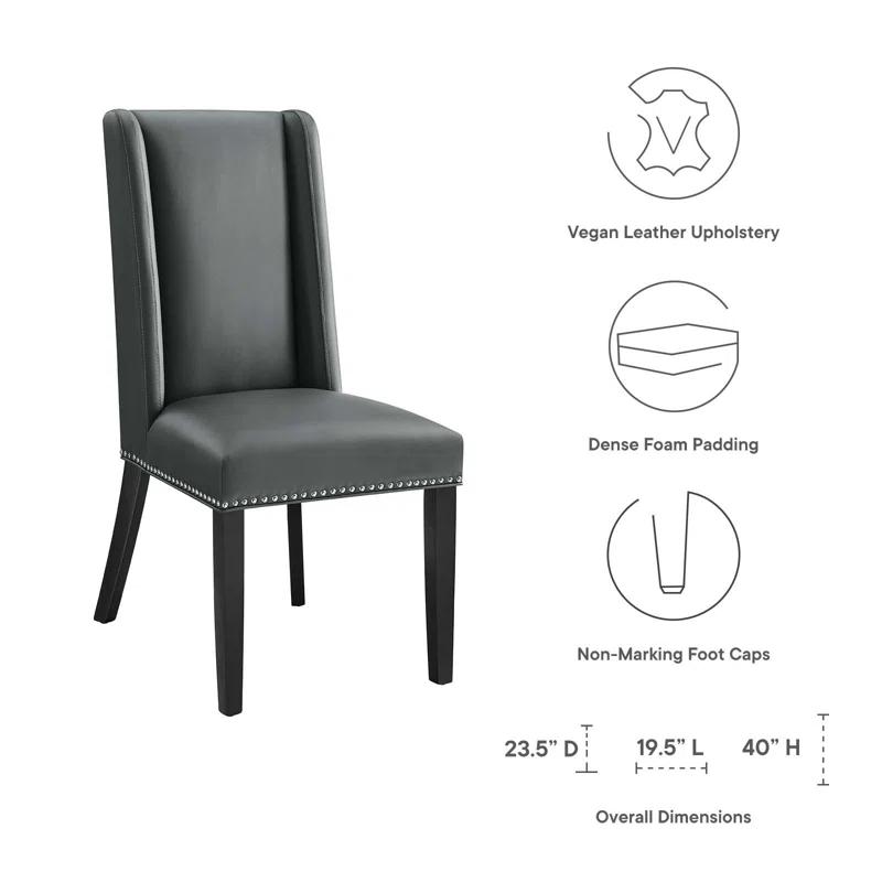 Modway Baron Dining Chair Vinyl (Set of 2)