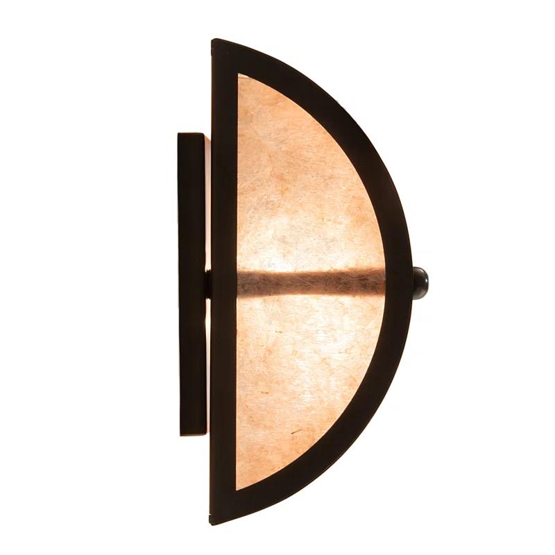 Rustic Lodge Solid Brass Flush Mounted Sconce