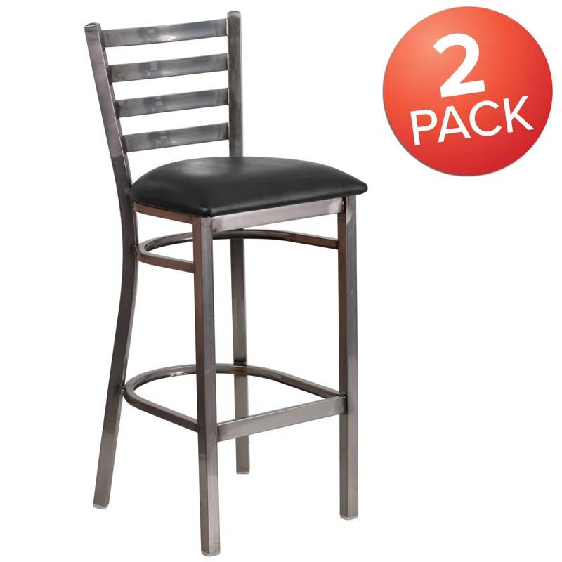 Flash Furniture Brixton Hercules Series Ladder Back Metal Restaurant Barstools