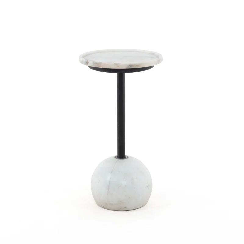 Nicholas Side Table - White Marble