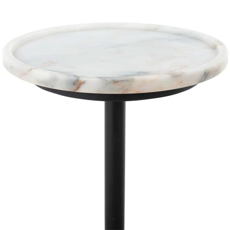 Nicholas Side Table - White Marble