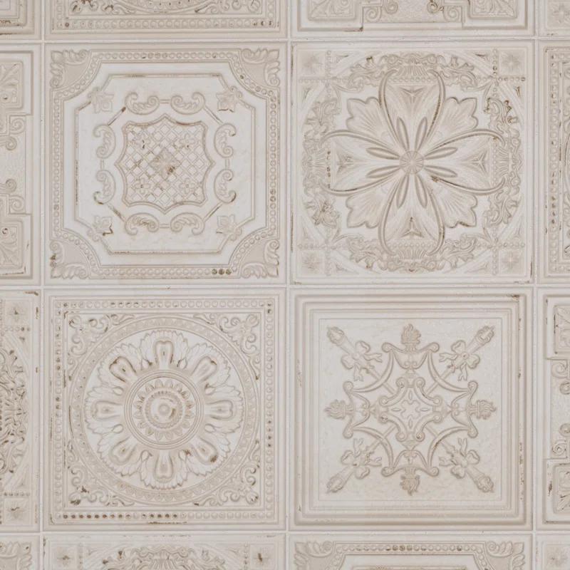 Fitz 8" x 8" Ceramic Patterned Wall Tile