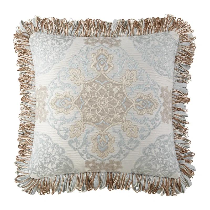 Waterford Bedding Jonet Fringe Reversible Throw Pillow (Set of 3)