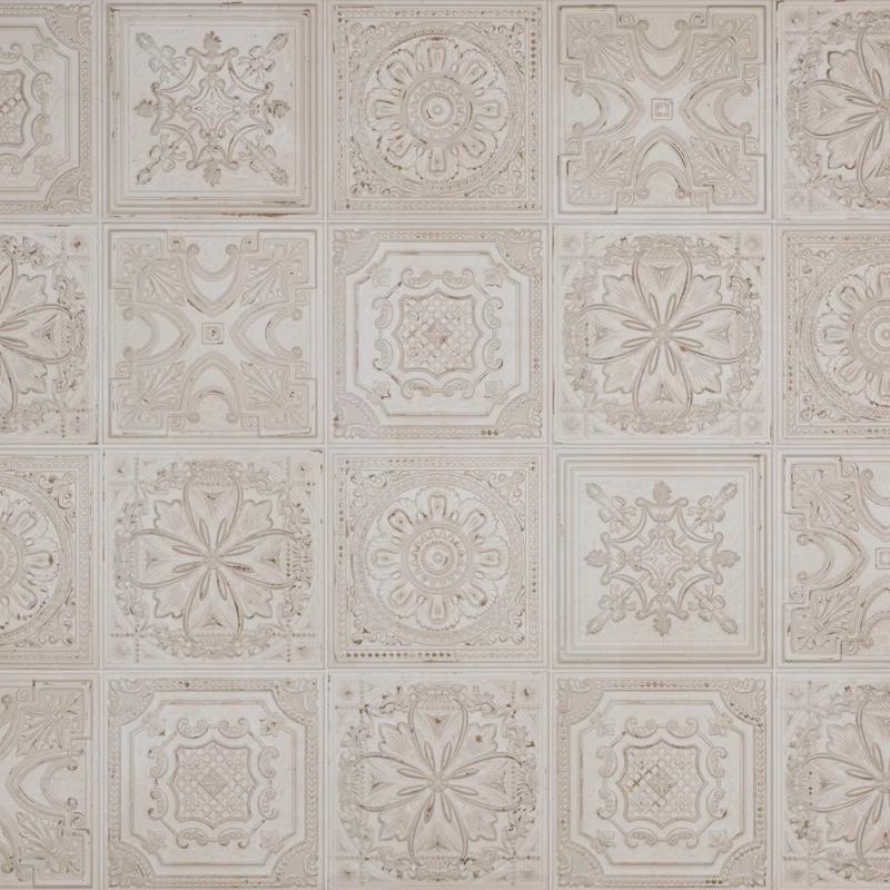 Fitz 8" x 8" Ceramic Patterned Wall Tile