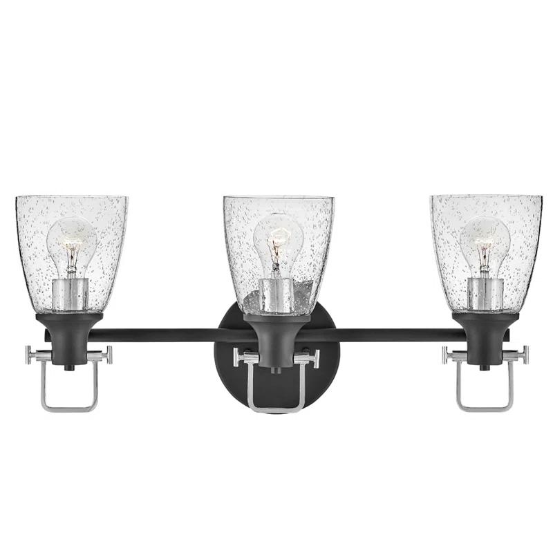 Easton 3-Light Dimmable Black Vanity light