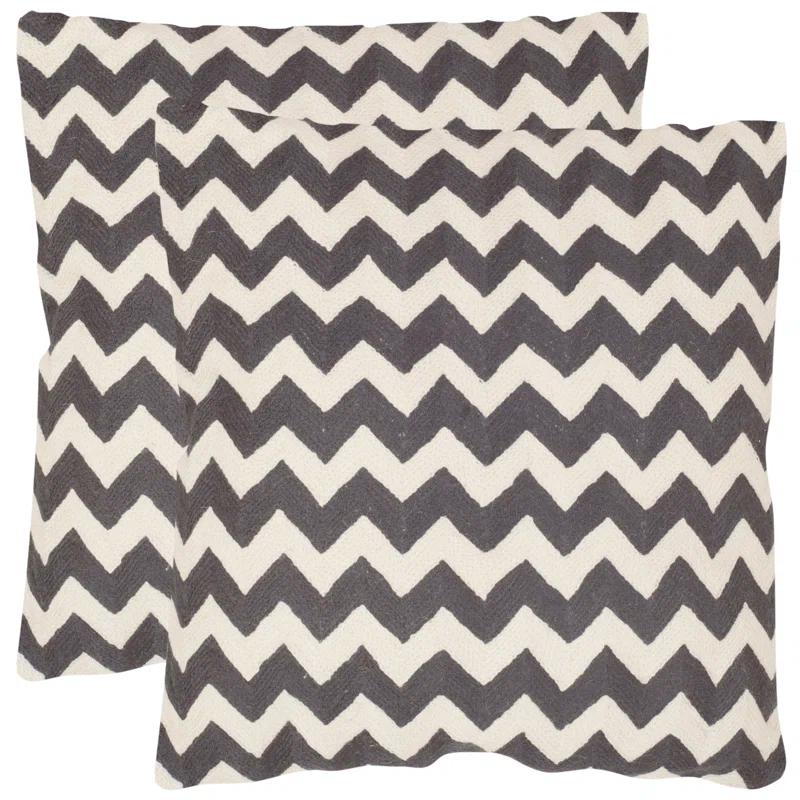 Safavieh Canvas Reversible Throw Pillow (Set of 2)